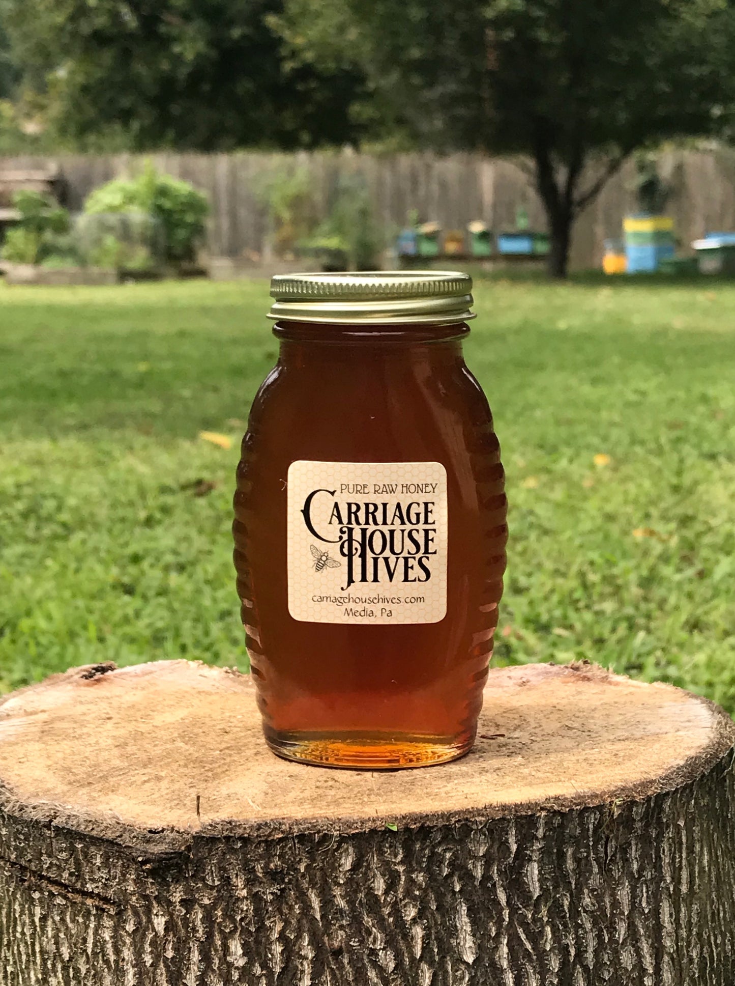 Fall Media, Pennsylvania Honey in a Queenline Bottle